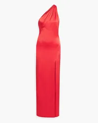 Alice + Olivia Alice Olivia - Paulette one-shoulder satin-crepe gown - Red Red