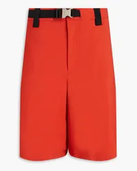 Jacquemus Meio belted twill shorts - Red Red