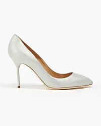 Sergio Rossi Metallic suede pumps - Metallic Metallic