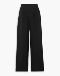 Reformation Montauk woven wide-leg pants - Black Black