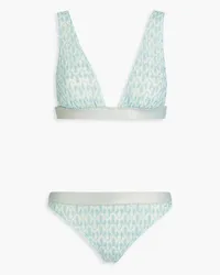 Missoni Mare metallic crochet-knit bikini - Blue Blue