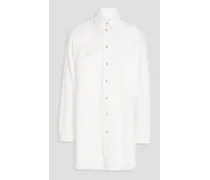 Linsi cotton-blend tweed shirt - White