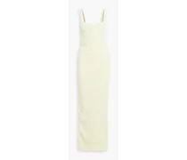Cotton-blend chenille maxi dress - Yellow