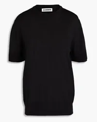 Jil Sander Silk-jersey top - Black Black