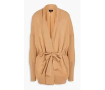 Belted cashmere cardigan - Brown