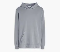 French cotton-terry hoodie - Gray