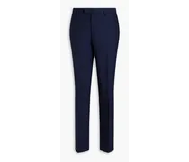 Slim-fit wool suit pants - Blue