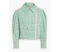 Dottie printed cotton-twill jacket - Green