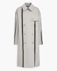 J.W.Anderson Double-breasted cotton-gabardine trench coat - Gray Gray