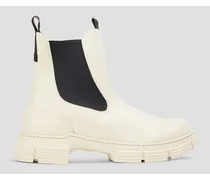 City rubber Chelsea boots - White