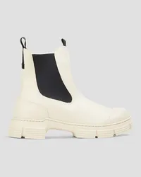 Ganni City rubber Chelsea boots - White White