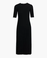 Joseph Ribbed merino wool midi dress - Black Black