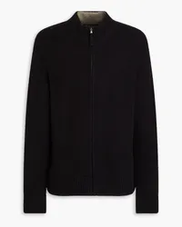 James Perse Cotton-blend zip-up cardigan - Black Black