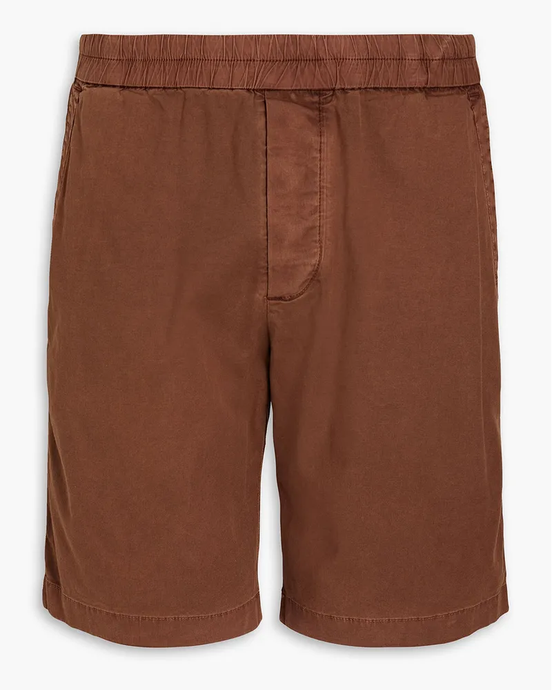 James Perse Cotton-blend canvas shorts - Brown Brown