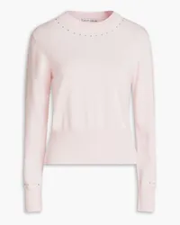 Autumn Cashmere Crystal-embellished cashmere-blend sweater - Pink Pink