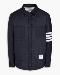 Thom Browne Quilted striped shell jacket - Blue Blue