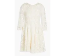 Rhodes crocheted lace mini dress - White