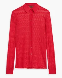 Missoni Crochet-knit shirt - Red Red