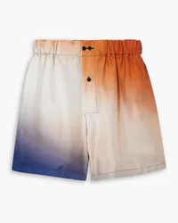 GAUCHERE Satin-twill shorts - Multicolor Multicolor