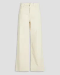 WANDLER Magnolia cotton-corduroy wide-leg pants - White White