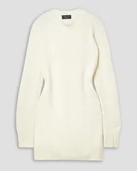 Rag & Bone Pierce ribbed cashmere mini dress - White White