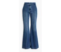 Alice Olivia - Dylan high-rise flared jeans - Blue