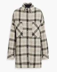 IRO Checked wool-blend tweed shirt jacket - Neutral Neutral