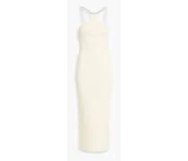 Embellished bandage maxi dress - White