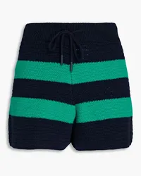 Zimmermann Striped cotton shorts - Blue Blue