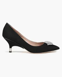 Giuseppe Zanotti Horror crystal-embellished satin pumps - Black Black