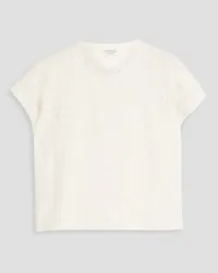 Brunello Cucinelli Sequin-embellished cotton-jersey T-shirt - White White