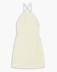 BONDI BORN Summerland backless linen mini dress - Yellow Yellow