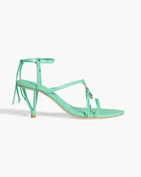 Aje. Leda embellished leather sandals - Green Green