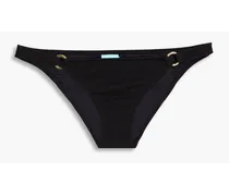 Bari ribbed low-rise bikini briefs - Black