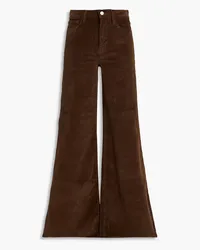 Frame Denim Le Palazzo cotton-blend corduroy wide-leg pants - Brown Brown