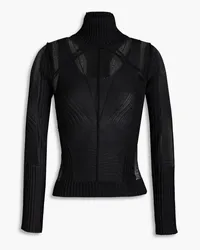 Zimmermann Pointelle-knit turtleneck sweater - Black Black