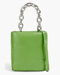 STAND Diya padded leather tote - Green Green