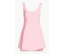 Marissa layered cloqué mini dress - Pink