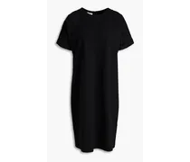 Bead-embellished cutout stretch-cotton jersey dress - Black