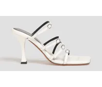 Leather mules - White