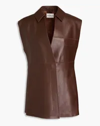 WANDLER Leather vest - Brown Brown