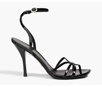 Patent-leather sandals - Black