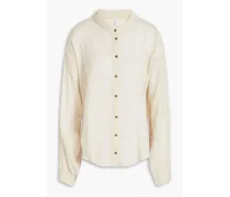 Alameda cotton-gauze shirt - White