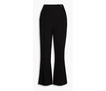 Crepe bootcut pants - Black