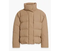 Oversized quilted shell jacket - Neutral
