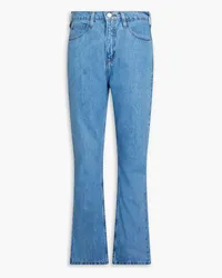 Frame Denim Le High N Tight high-rise straight-leg jeans - Blue Blue