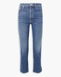 Mother The Tomcat Ankle high-rise straight-leg jeans - Blue Blue