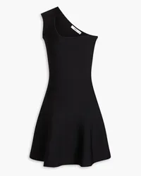 Safiyaa Klem one-shoulder knitted mini dress - Black Black