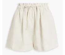 Asa striped linen shorts - Neutral