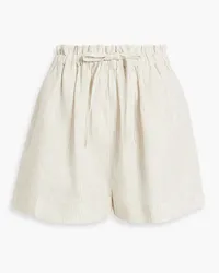 Ulla Johnson Asa striped linen shorts - Neutral Neutral